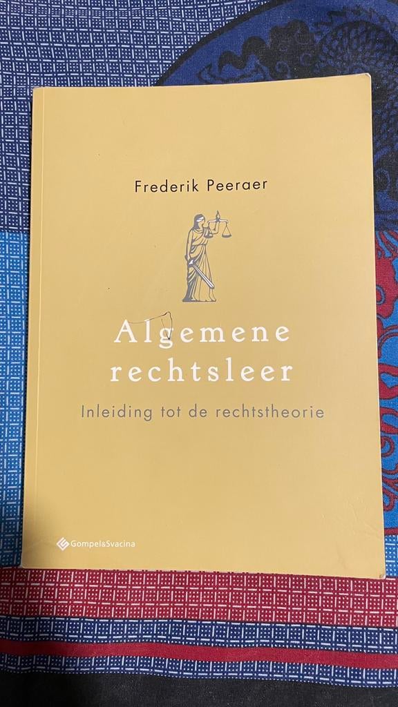 Algemene Rechtsleer - Inleiding tot de Rechtstheorie, Boeken, Schoolboeken, Gelezen, Overige vakken, Overige niveaus, Ophalen of Verzenden