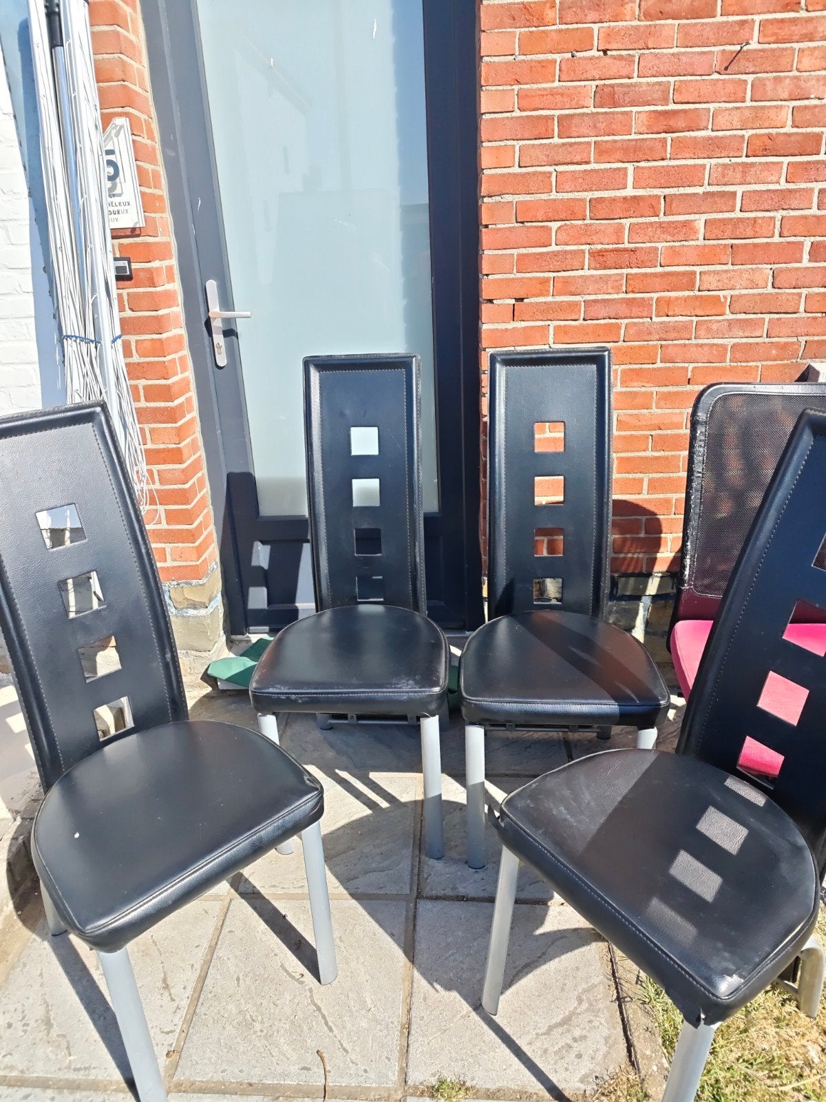 4 eetkamerstoelen, Ophalen, Gebruikt