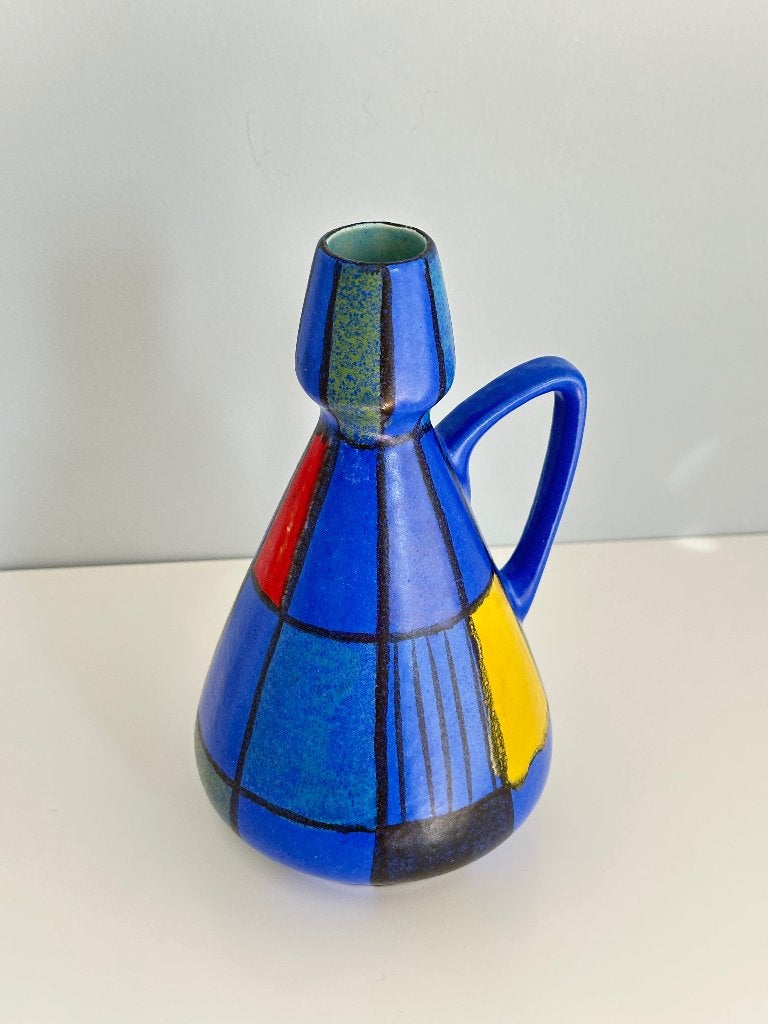 Vintage vaasje, Huis en Inrichting, Woonaccessoires | Overige, Vintage, Blauw, Ophalen of Verzenden, Zo goed als nieuw