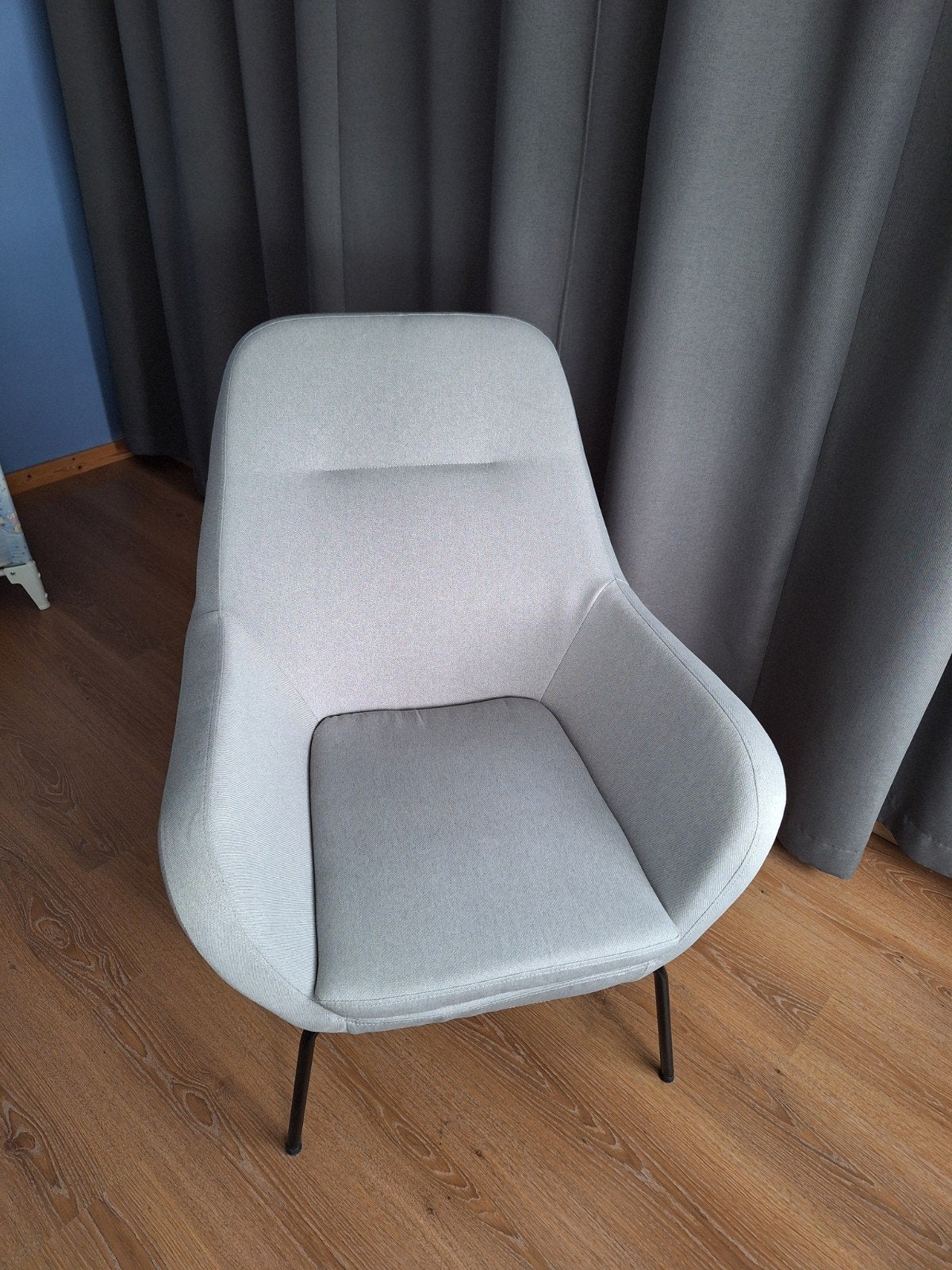 moderne zetel te koop, Huis en Inrichting, Stoelen, Ophalen, Grijs