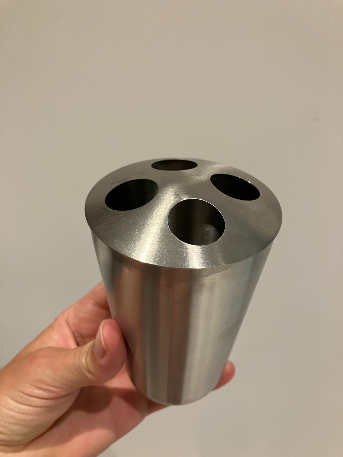 Tandenborstel beker / houder in RVS, Ophalen of Verzenden, Tandenborstel