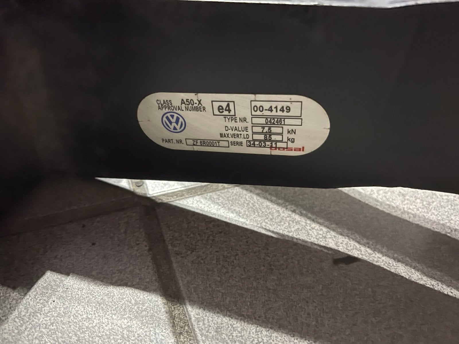 Trekhaak van een vw polo bouwjaar 2011, Ophalen, Gebruikt, Volkswagen