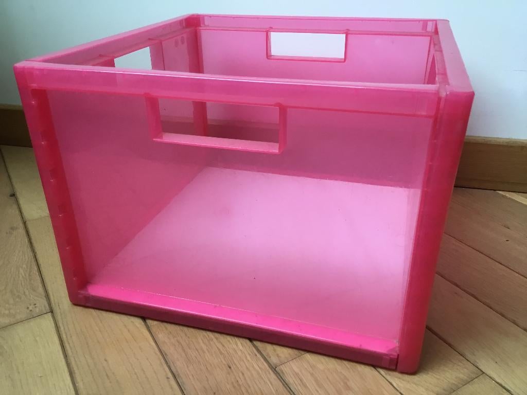 Roze curver plastic bak, Ophalen