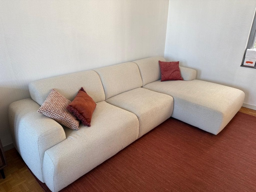 Hoekzetel JUNTOO, Maison & Meubles, Canapés | Salons, 150 cm ou plus, Quatre personnes ou plus, Comme neuf, Enlèvement