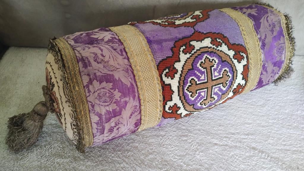 Kussen brocante rolkussens barok boudoir, Ophalen of Verzenden
