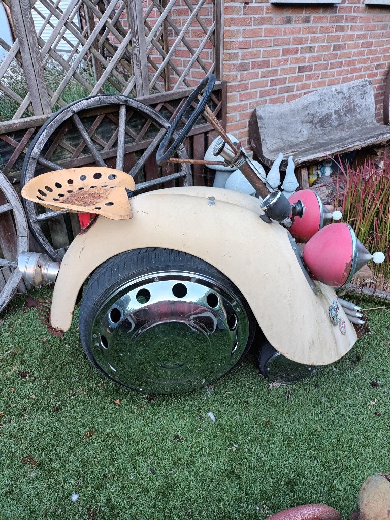 vw kever cameleon cox tuin ornament curiosa art mancave, Collections, Marques automobiles, Motos & Formules 1, Enlèvement, Comme neuf