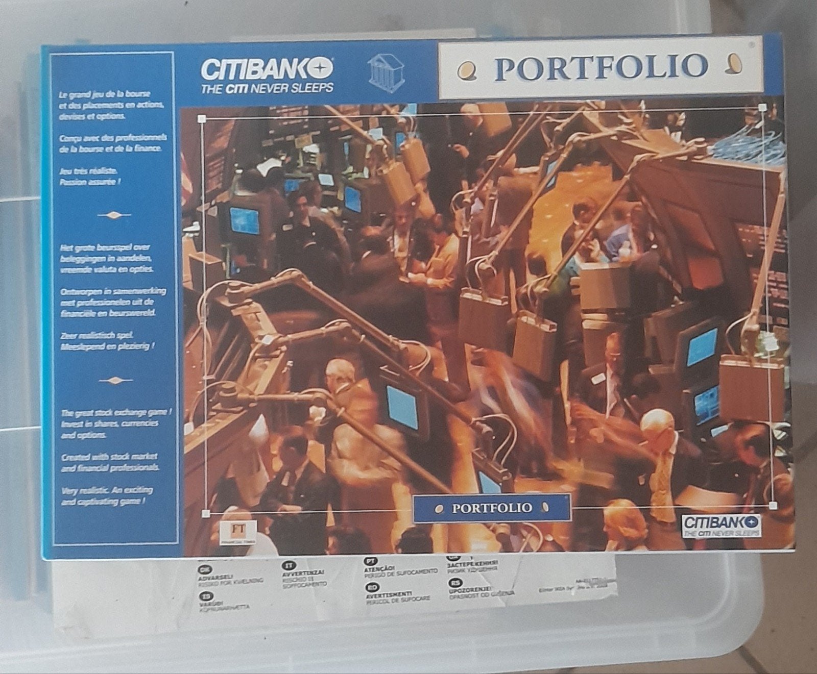jeu de société Portfolio sur la bourse, Enlèvement