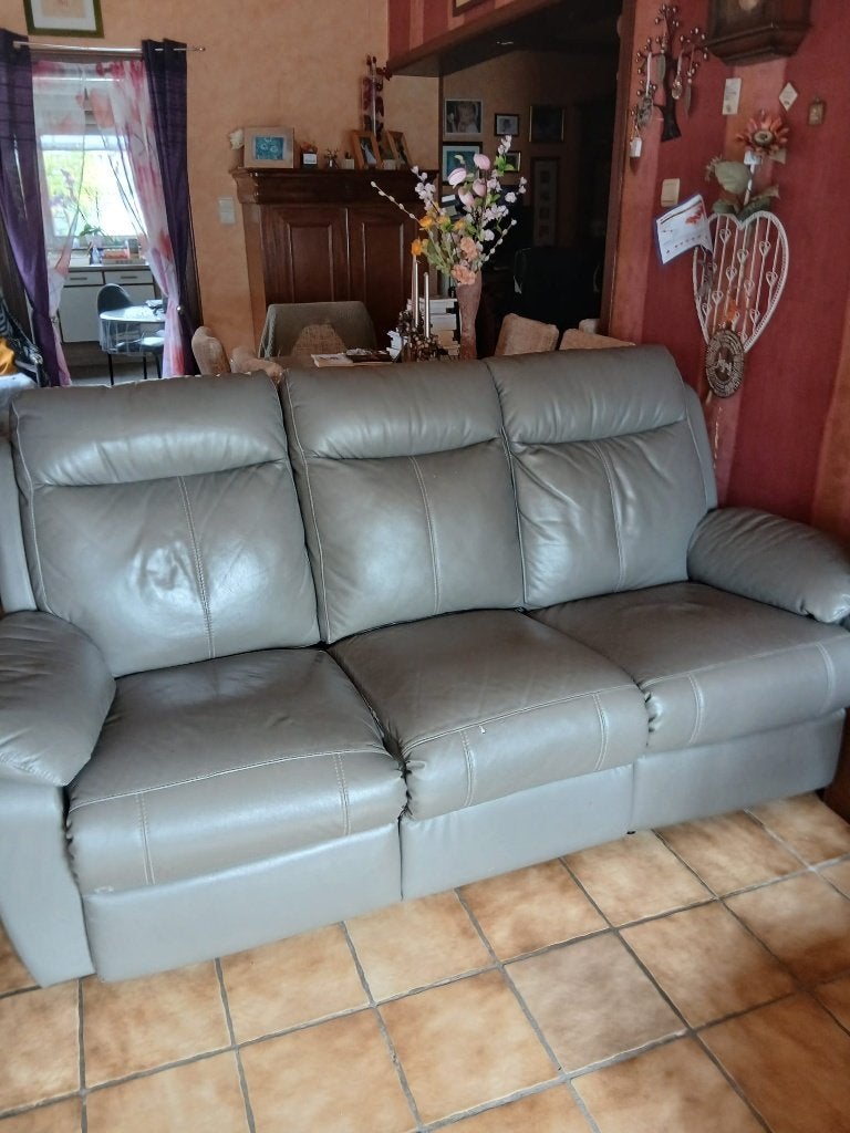 Relax Zetel 3-zit, Huis en Inrichting, Ophalen, Gebruikt, Driepersoons, Rechte bank