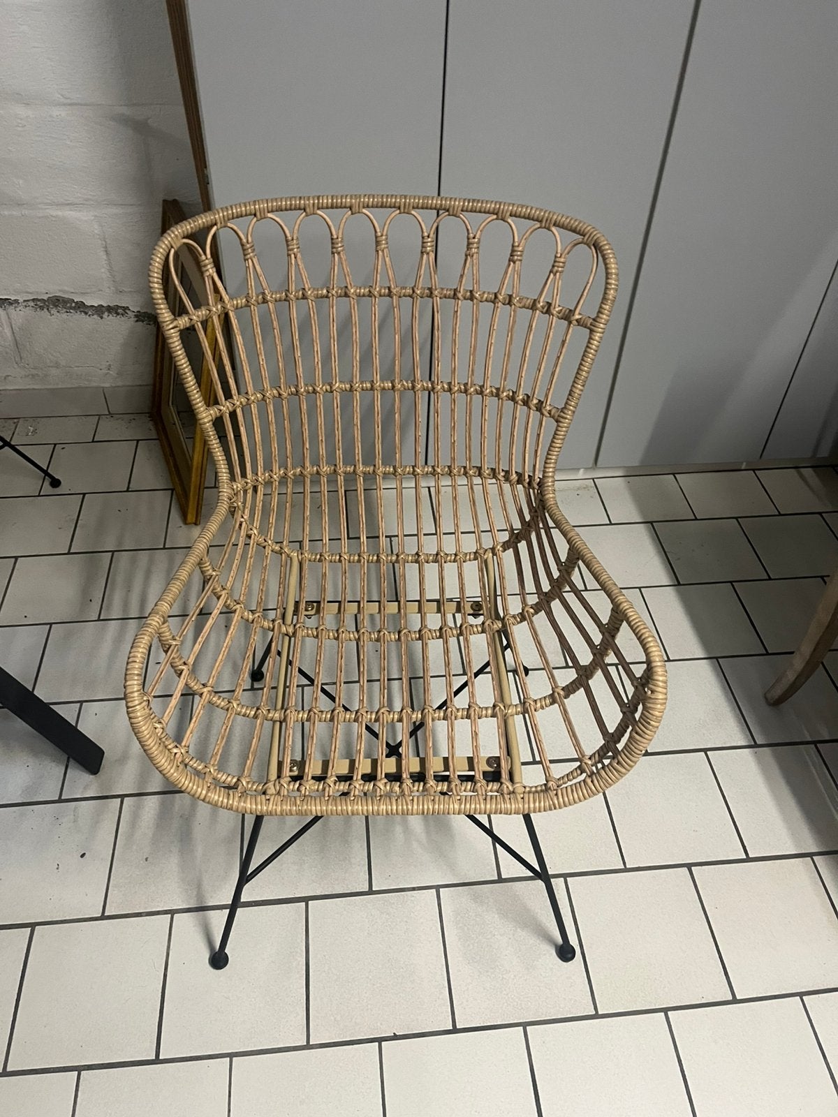 Kunststof rieten stoelen (2 stuks), Tuin en Terras, Ophalen, Nieuw, Kunststof