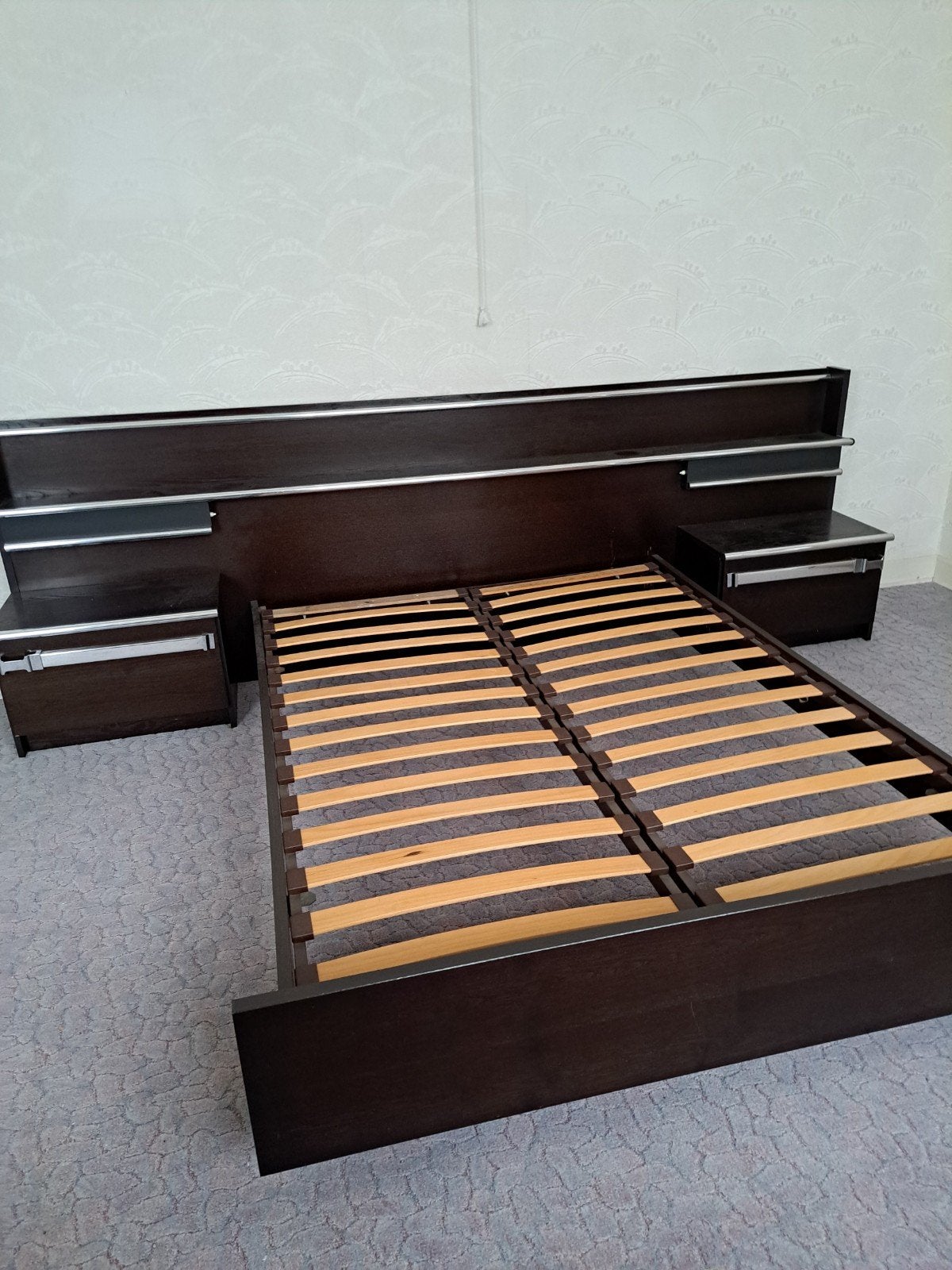 chambre complète pour 2 personnes, Vintage, Enlèvement, Utilisé, Bois