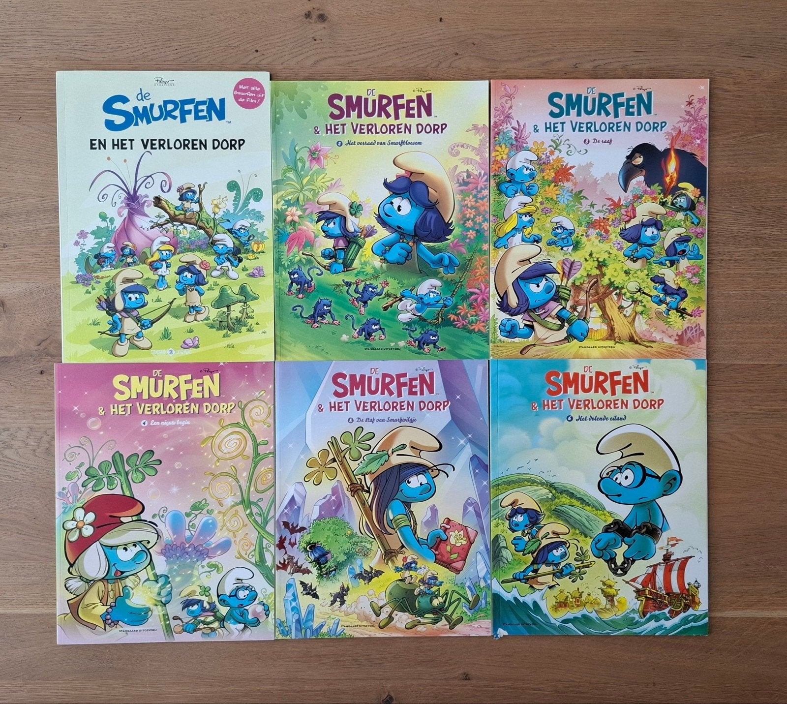 De Smurfen en Het Verloren Dorp 1-6, Complete serie of reeks, Ophalen of Verzenden, Zo goed als nieuw