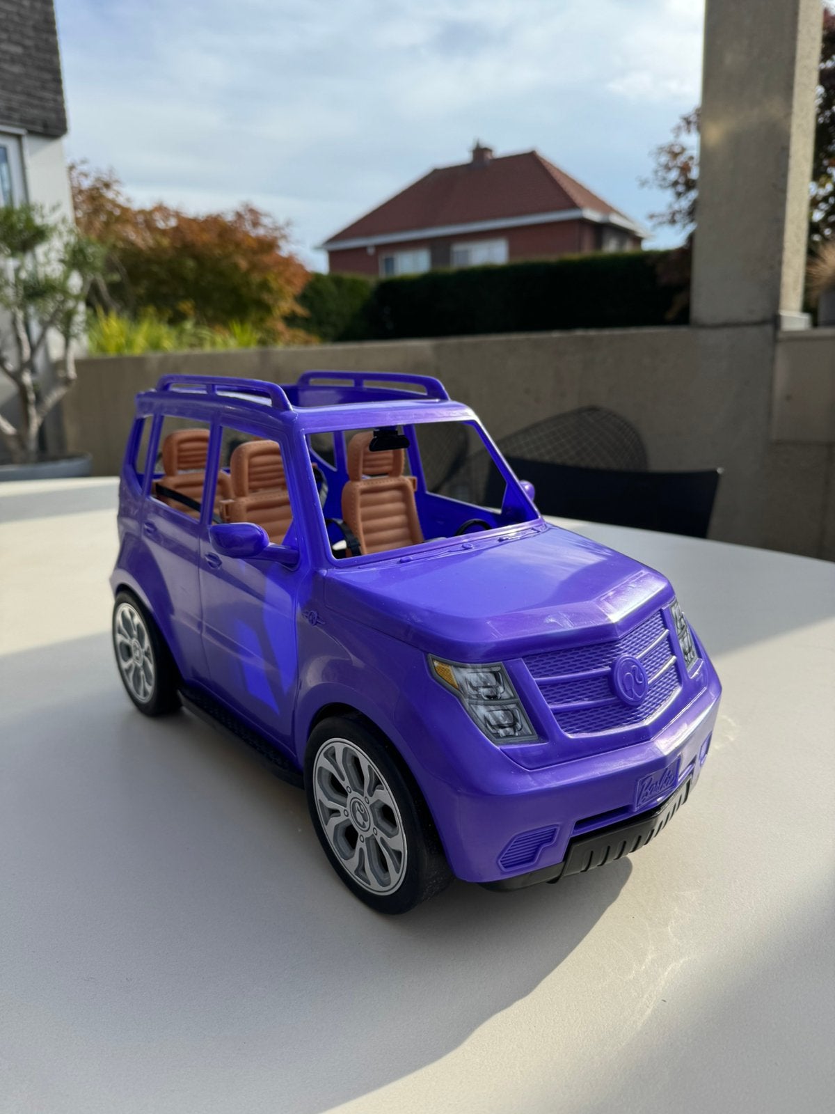 Barbie  auto, Ophalen, Zo goed als nieuw, Barbie