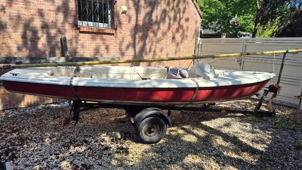open zelboot + trailer, Sports nautiques & Bateaux, Voiliers ouverts, Enlèvement, Utilisé