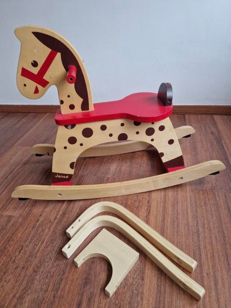 Janod houten hobbelpaard, Ophalen