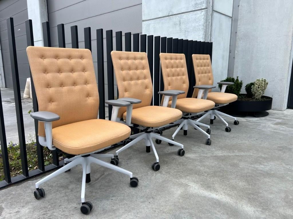 Vitra ID trim bureaustoelen, 4x, Envoi, Ergonomique, Neuf, Chaise de bureau