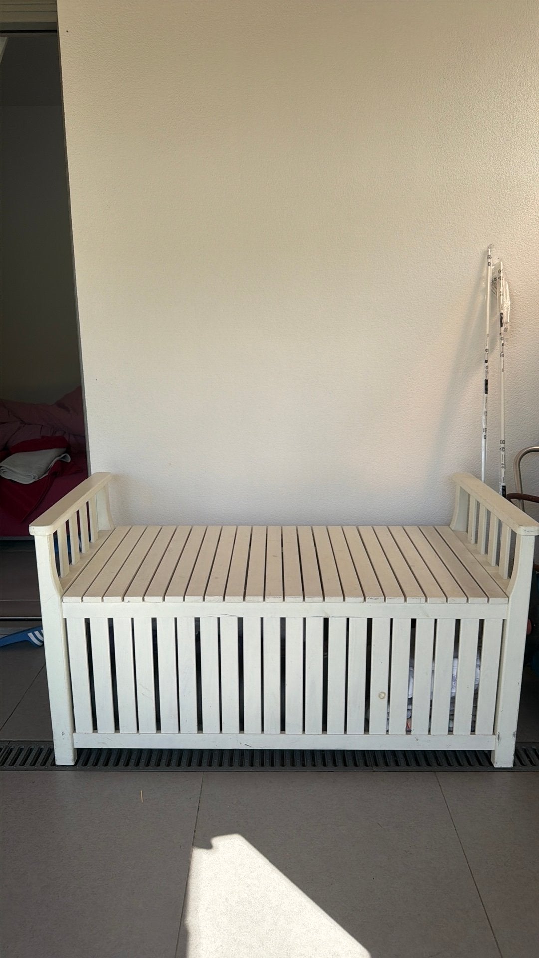 Houten kist, Huis en Inrichting, Ophalen, Gebruikt, 100 tot 150 cm, 50 tot 75 cm