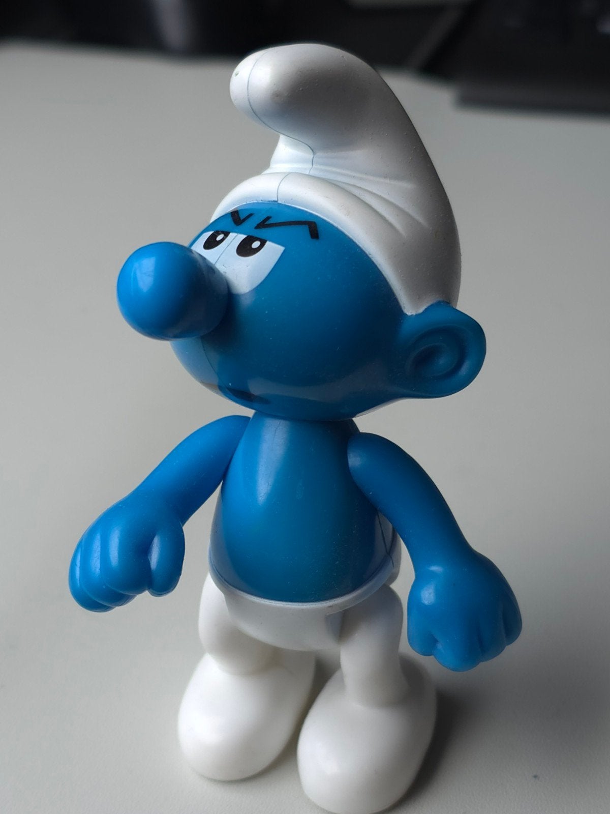 Figurine Schtroumpf Grognon, Envoi, Utilisé, Schtroumpf Grognon, Poupée, Figurine ou Peluche