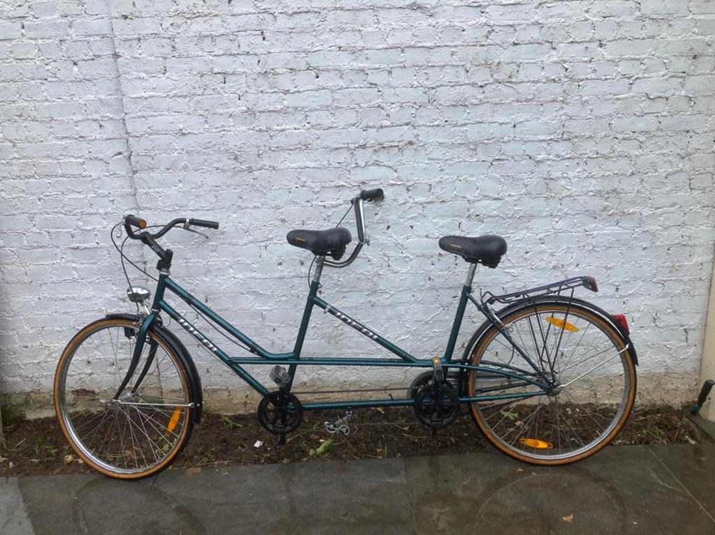 Retro tandem, Fietsen en Brommers, Ophalen, Gebruikt