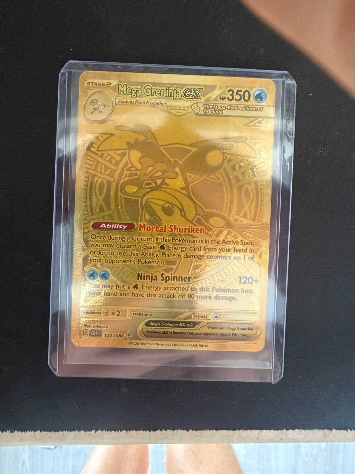 Mega greninja ex 122/086, Enlèvement, Comme neuf