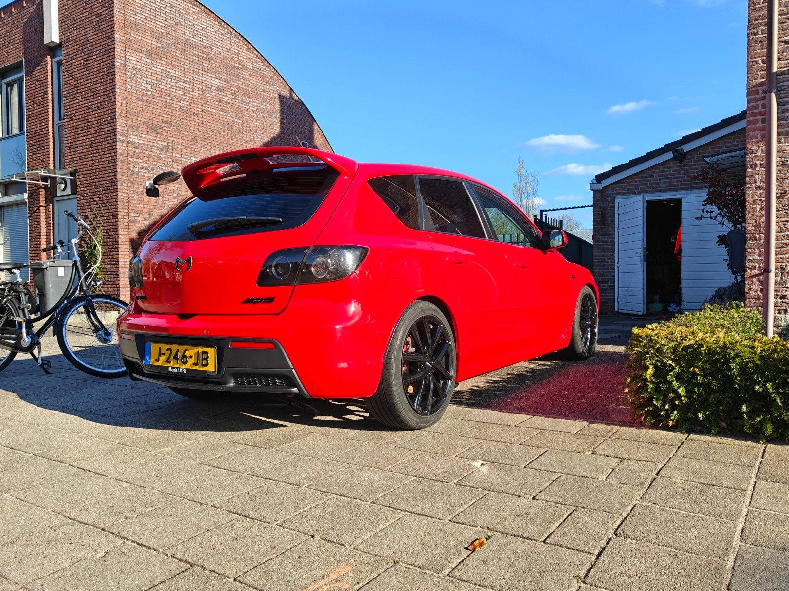 mazda 3 mps BK 300PK, Auto's, Voorwielaandrijving, Zwart, Handgeschakeld, 5 deurs