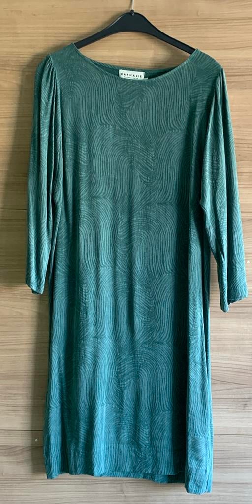 Groen kleedje Nathalie  Vleeschouwer XL, Kleding | Dames, Maat 42/44 (L), Ophalen of Verzenden, Zo goed als nieuw, Knielengte