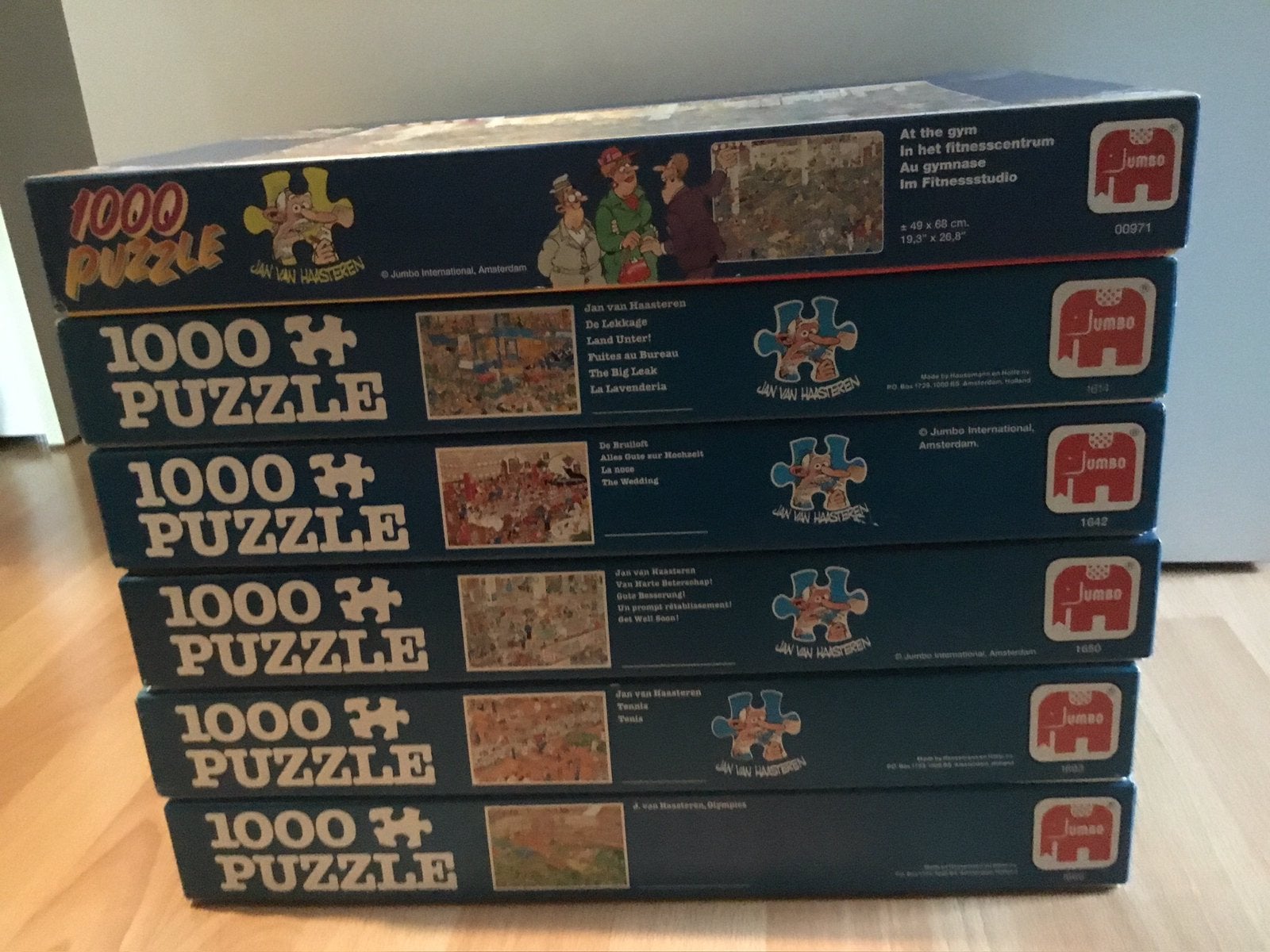 Retro Jan Van Haasteren puzzels 1000 stukjes, Enlèvement ou Envoi, 500 à 1500 pièces, Puzzle