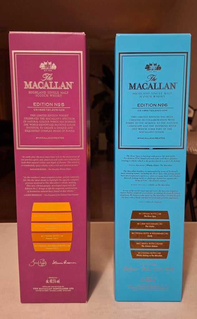 Macallan Edition 5 & 6, Verzamelen, Ophalen