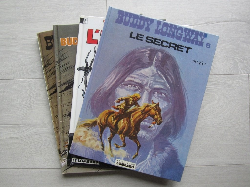 Buddy Longway - cartonnées - 5,00Eur / pièce, Meerdere stripboeken, Ophalen of Verzenden, Zo goed als nieuw, Derib