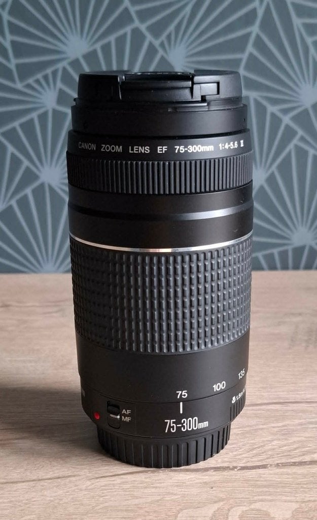 Canon EF 75–300mm f/4–5.6 III – Telezoom, TV, Hi-fi & Vidéo, Photo | Lentilles & Objectifs, Comme neuf, Téléobjectif, Zoom, Enlèvement ou Envoi