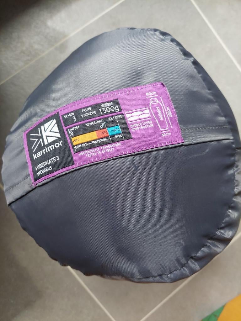 Mummyzak slaapzak karrimor, Caravans en Kamperen, Ophalen, Nieuw