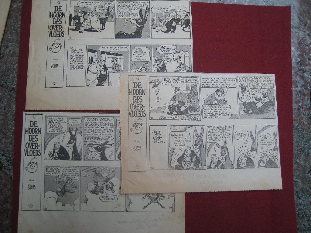 Strips krantenknipsels Marc Sleen Octaaf Keunink Neels Mark, Boeken, Verzenden, Gelezen, Marc Sleen