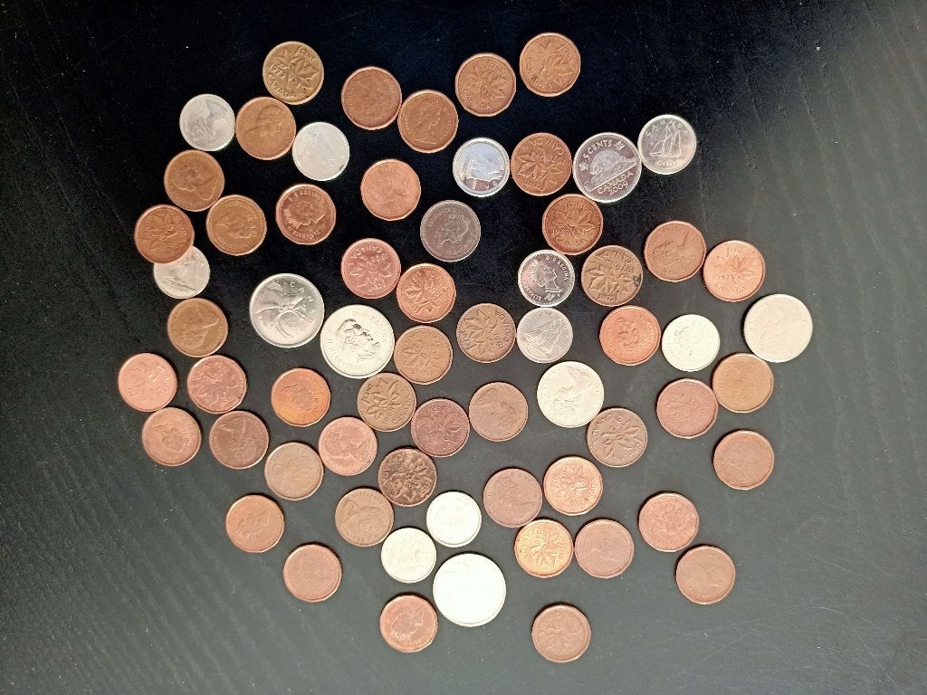 65 Canadese munten, Postzegels en Munten, Ophalen of Verzenden