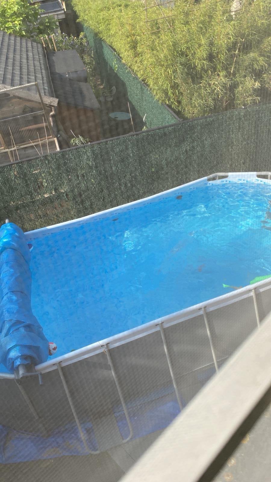 Ovaal zwembad 1 zomer gebruikt, Tuin en Terras, Zwembaden, Ophalen, Zo goed als nieuw, Ovaal