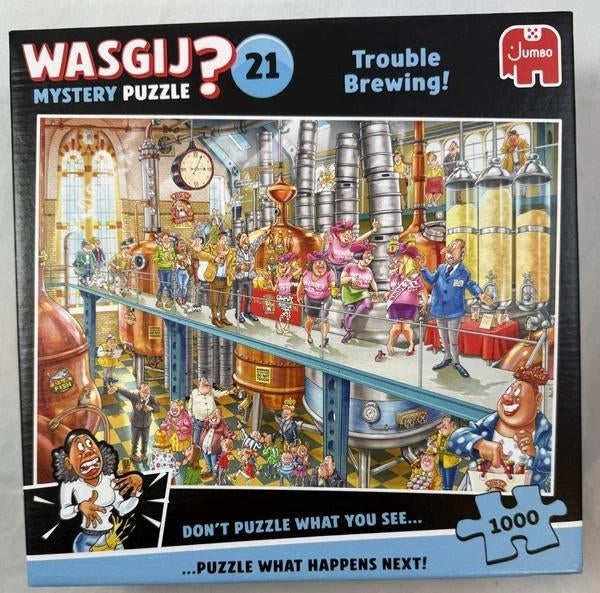Wasgij Mystery 21 La vie dans la brasserie 1000 pièces Casse, Envoi, 500 à 1500 pièces, Comme neuf, Puzzle