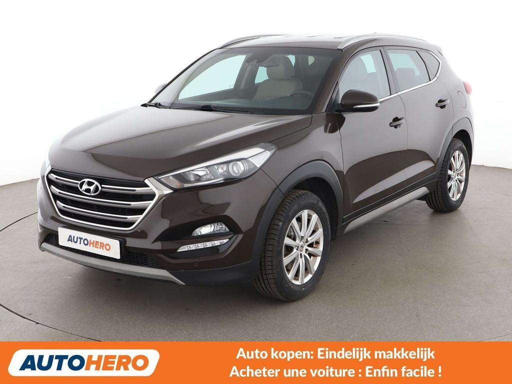 Hyundai Tucson 1.6 Classic blue 2WD (bj 2017), Voorwielaandrijving, Gebruikt, Leder, 5 deurs