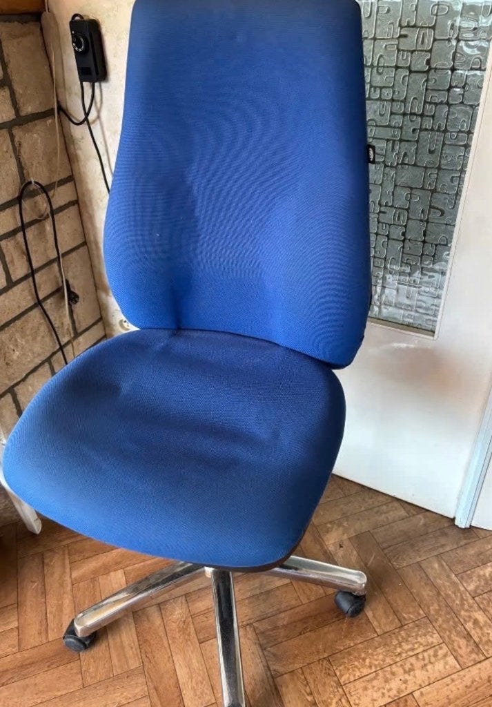 Bureaustoel, Ophalen, Gebruikt, Blauw, Bureaustoel