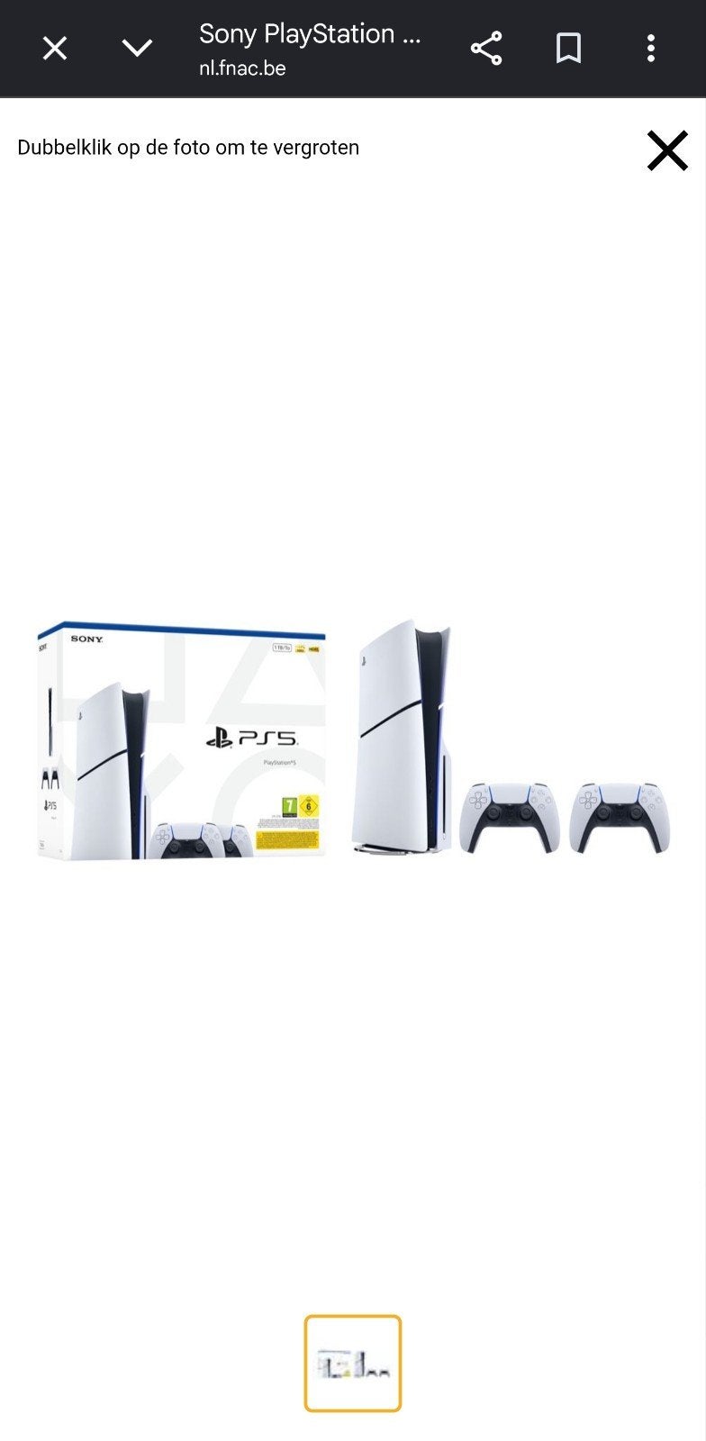 PS5 1T AVEC GARANTIE, Games en Spelcomputers, Ophalen, Nieuw, Playstation 5