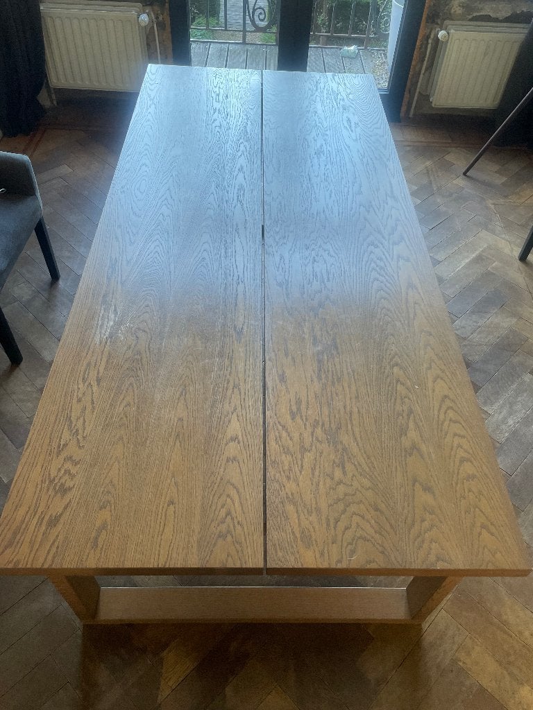 Eettafel Ikea, Huis en Inrichting, Ophalen, Gebruikt, Eikenhout, 200 cm of meer