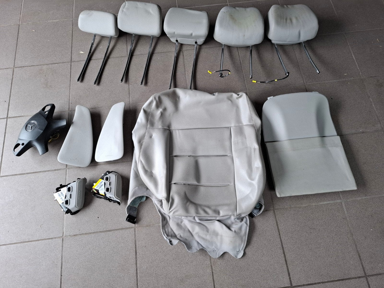airbags lederen zetelbekleding mercedes e klasse w212, Auto-onderdelen, Ophalen, Gebruikt, Mercedes-Benz