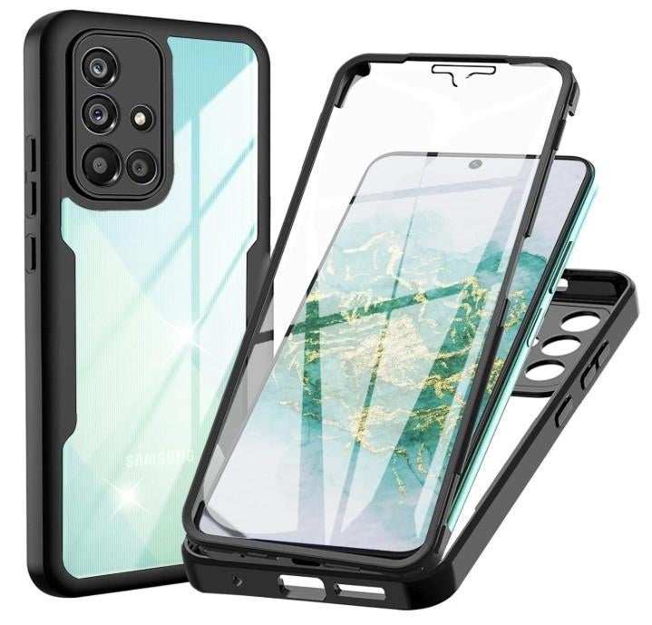 Full body case samsung galaxy A71, zwart, Enlèvement ou Envoi, Neuf, Façade ou Cover