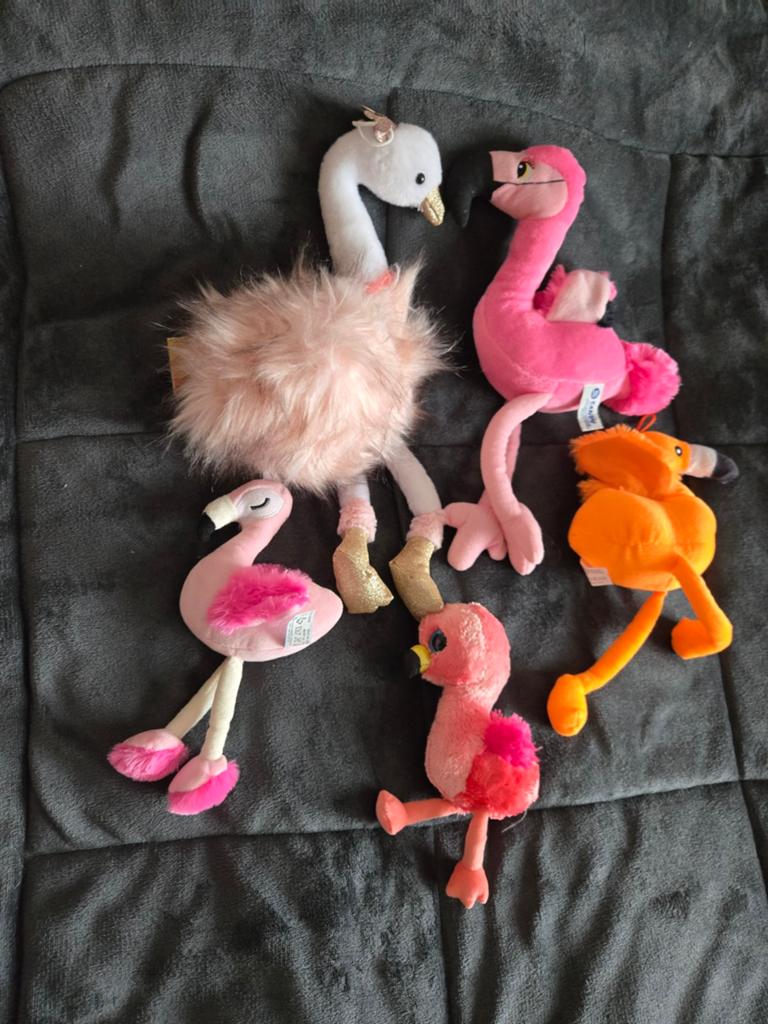5 pluchen struisvogels, Dieren en Toebehoren, Ophalen