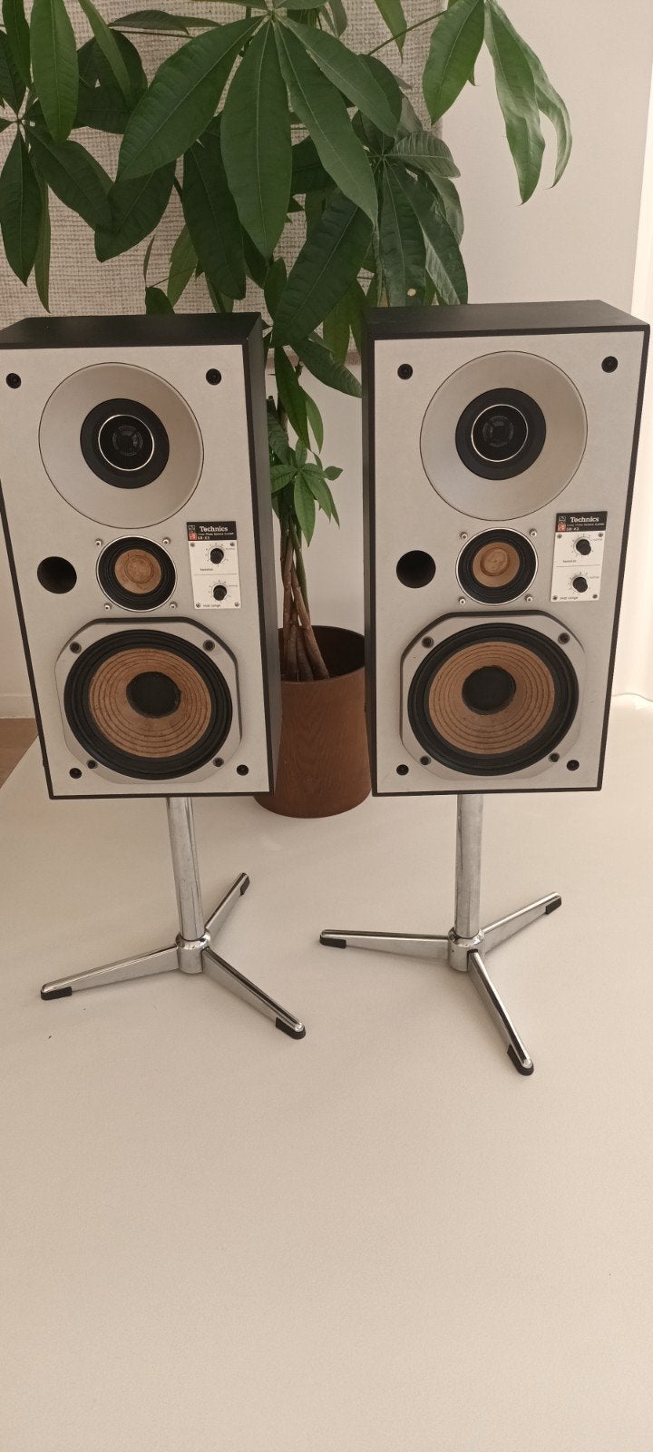 Technics SB-X3 vintage speakers op statief, Enlèvement