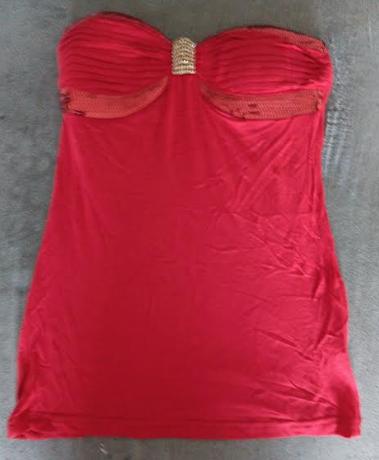 Top rouge avec brillant S, Kleding | Dames, Topjes, Ophalen of Verzenden, Gedragen, Rood, Maat 36 (S)