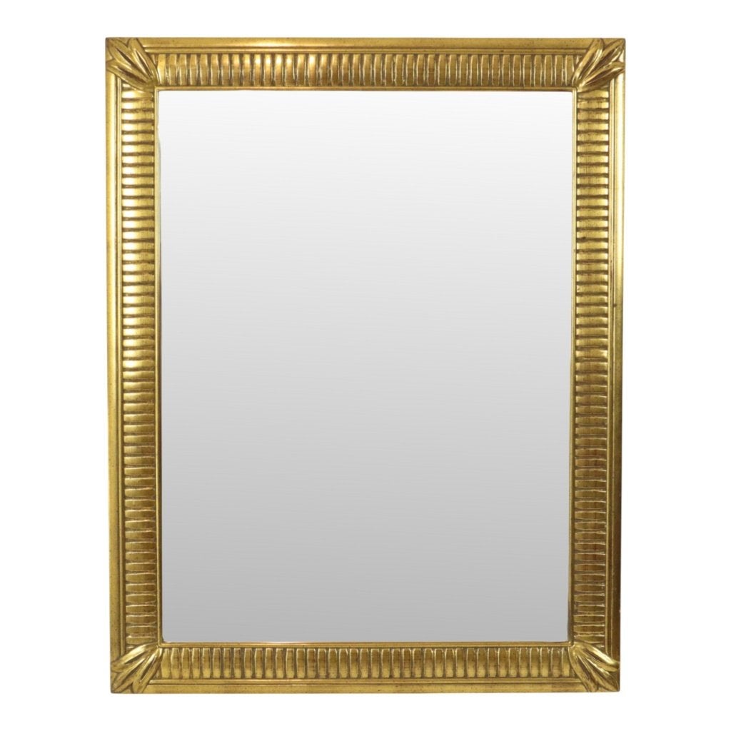 Gouden Deknudt Spiegel Hollywood Regency Facet 92cm, Huis en Inrichting, Ophalen, Gebruikt, Nvt, Minder dan 100 cm