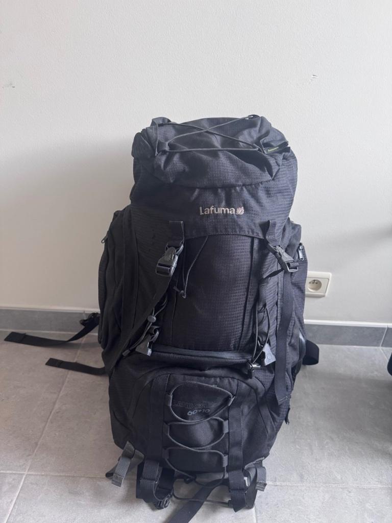Sac à dos de trek Lafuma Land Cruiser 60+10L backpack, Enlèvement, Utilisé, Autres marques, Attache-remorque