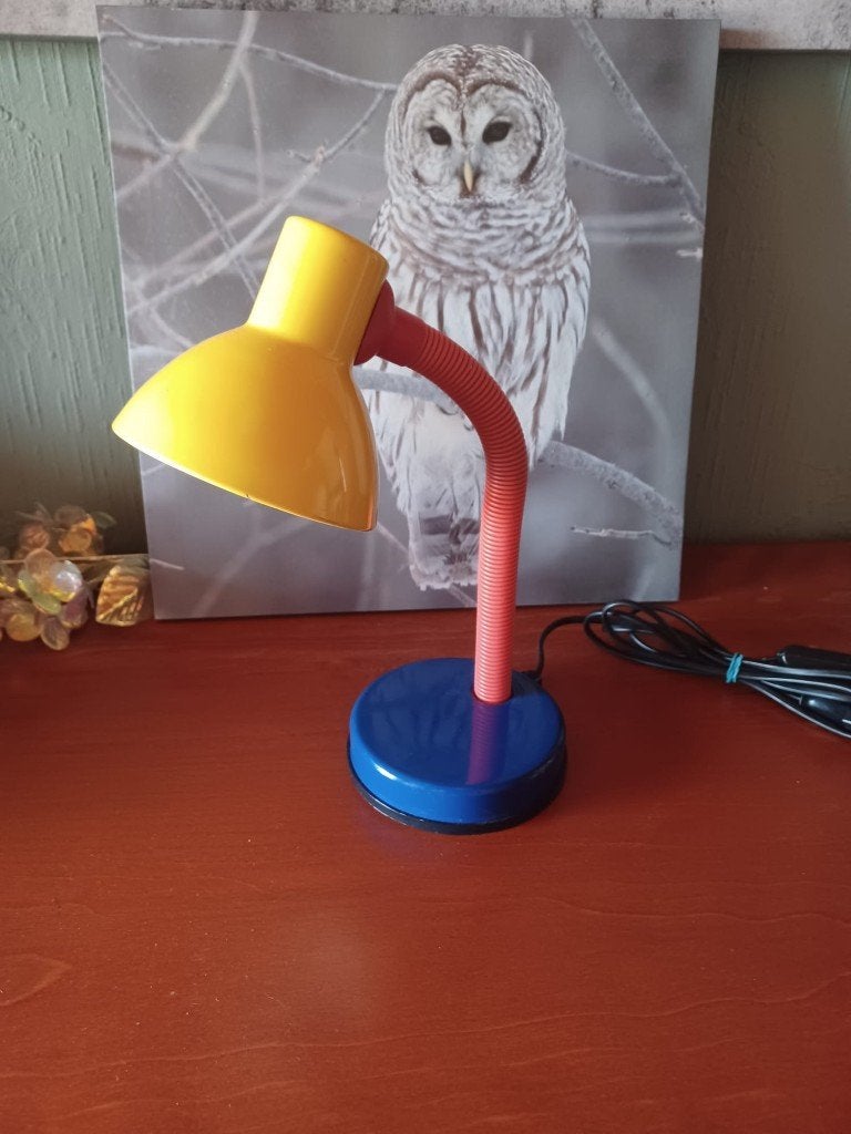 Vintage Jaren 80 Bureaulamp in Memphis Stijl, Verzenden