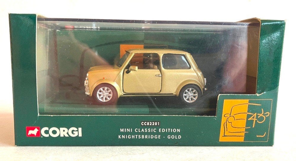 Mini 40 Cooper S Knightsbridge Gold Corgi CC82201., Ophalen of Verzenden, Zo goed als nieuw, Auto