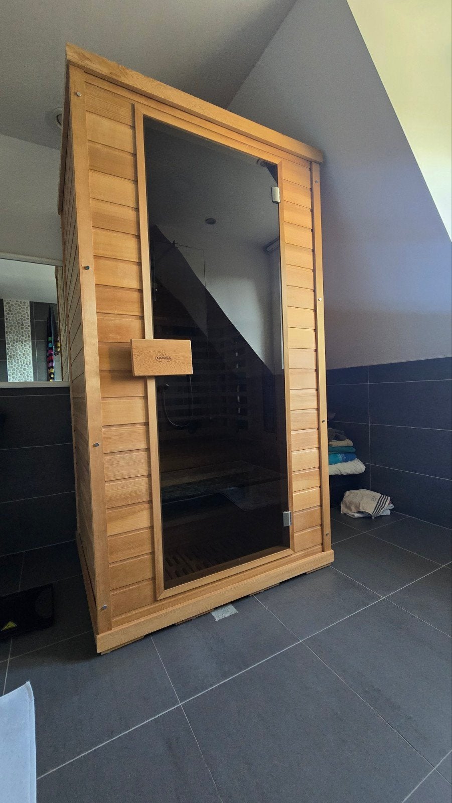 infraroodsauna 2 personen, Enlèvement, Utilisé, Infrarouge, Sauna complet