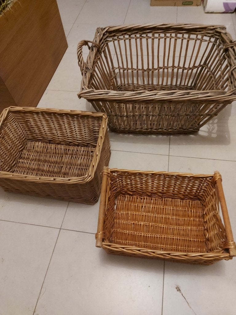 Rieten manden - GRATIS, Huis en Inrichting, Ophalen