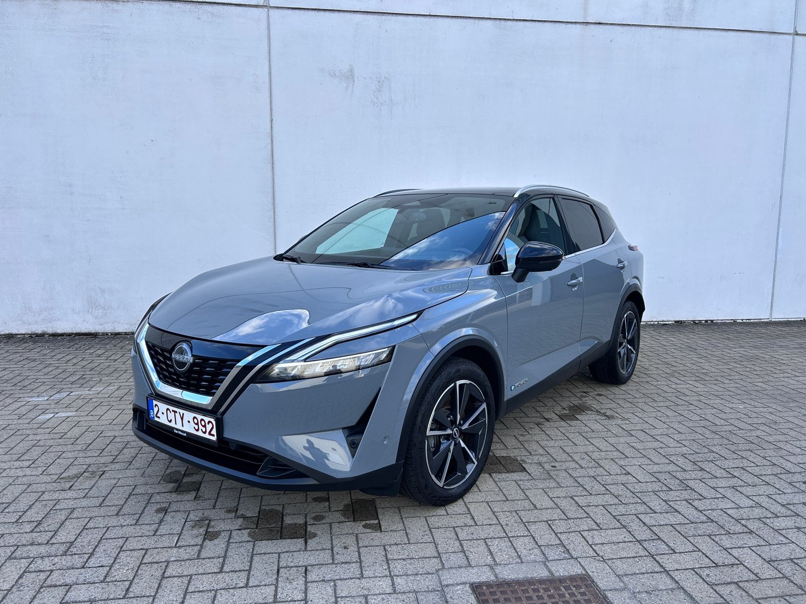 Nissan Qashqai E power Tekna, Auto's, Blauw, Leder en Stof, 5 zetels, Qashqai